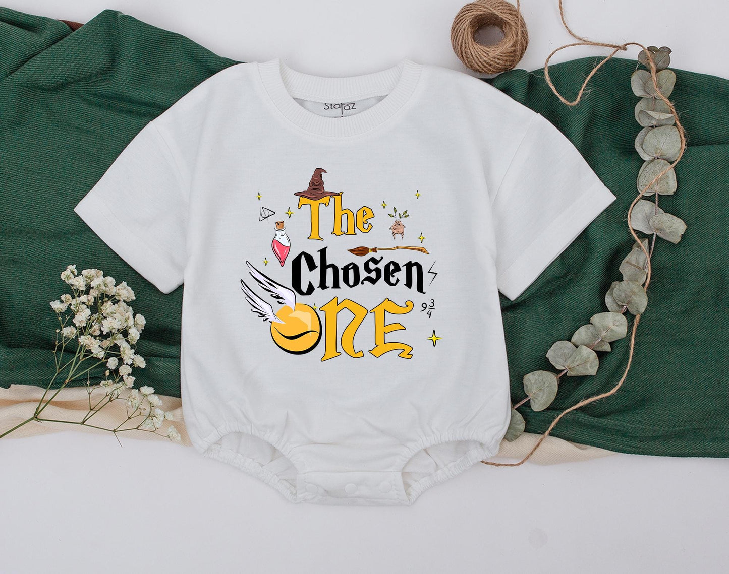The Chosen One Wizard Birthday Shirt Family Matching Outfits First Birthday Baby Bodysuit Mommy and Me Magical Journey
