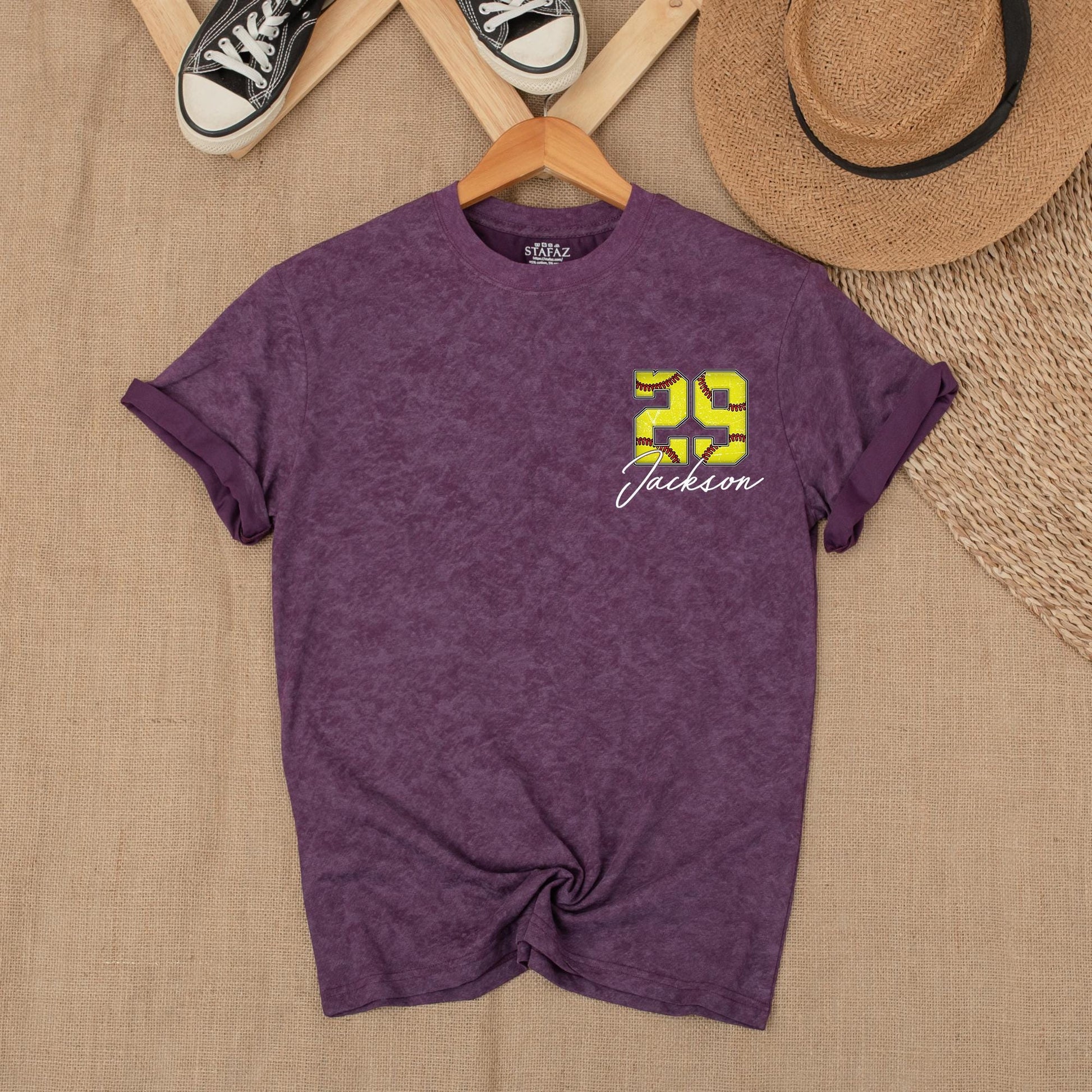 Custom Softball Pocket Tee Game Day Spirit Wear Softball Mom Shirt Personalized Team Design