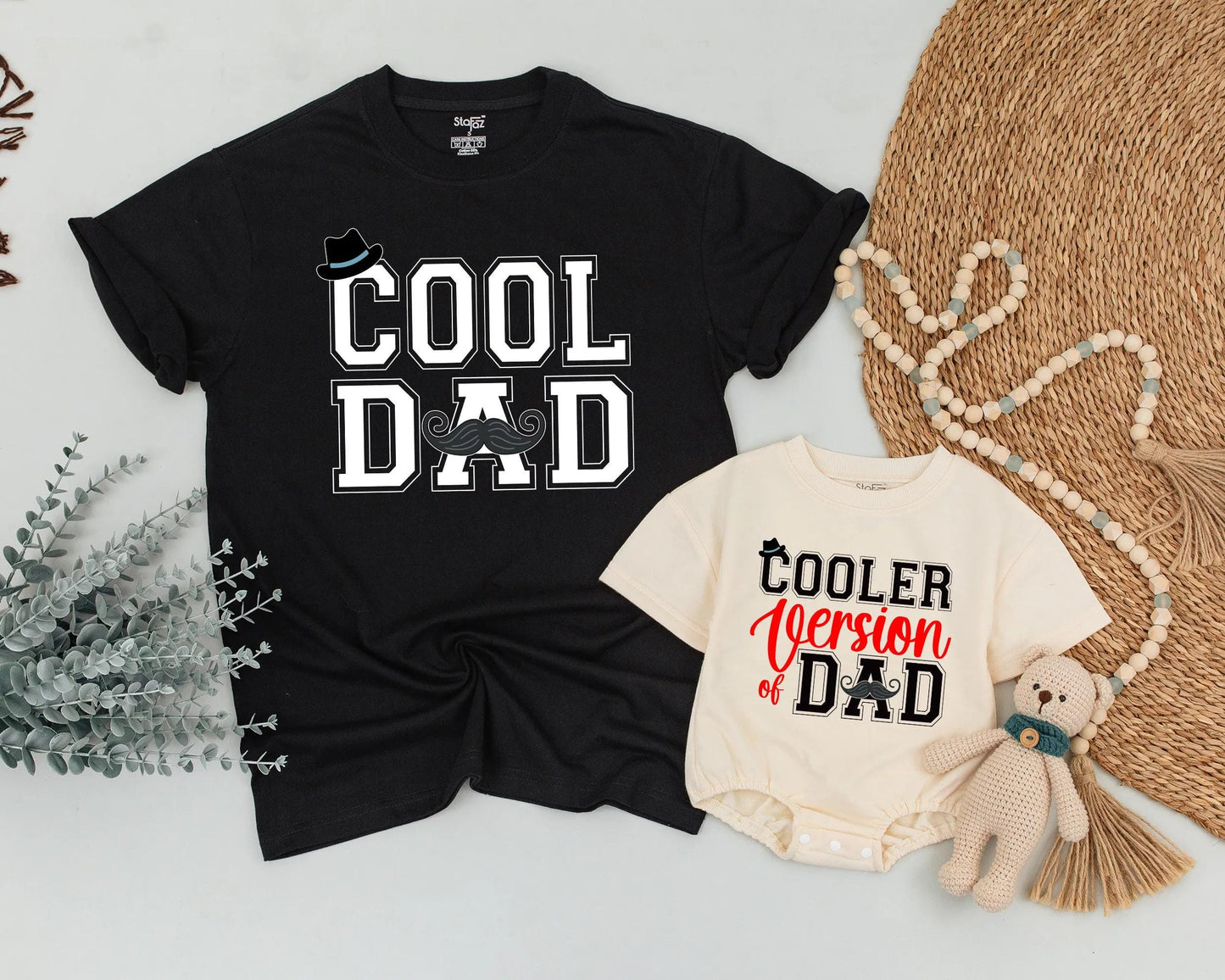Cool Dad Shirt And Matching Baby Romper Father Son Daughter Outfit Daddy And Me Set Perfect Father's Day Gift Idea From Baby