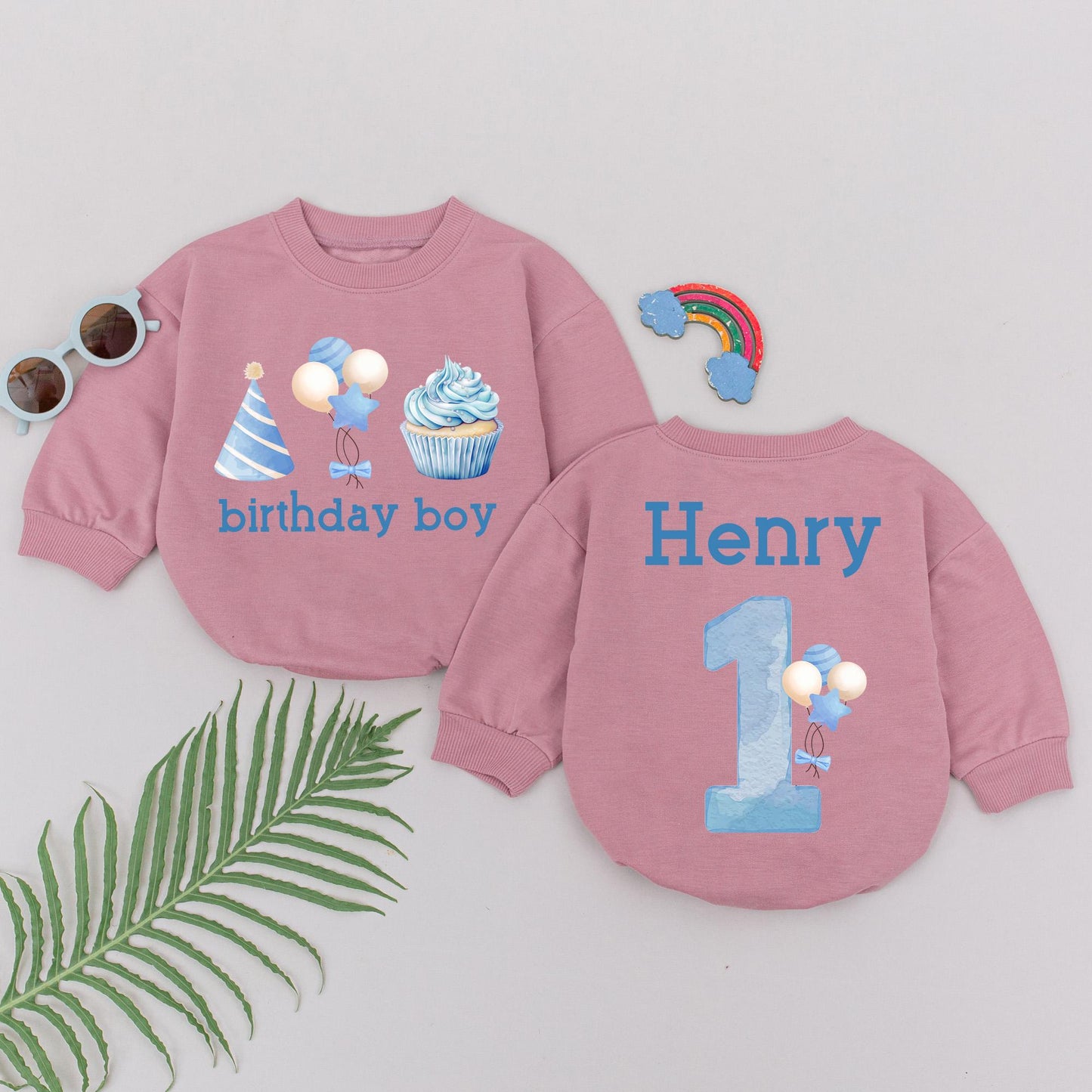 Birthday Boy Romper - First Birthday Outfit, One Year Gift for Baby Boy, Party Clothes, Baby Shower Gift, Toddler Clothes