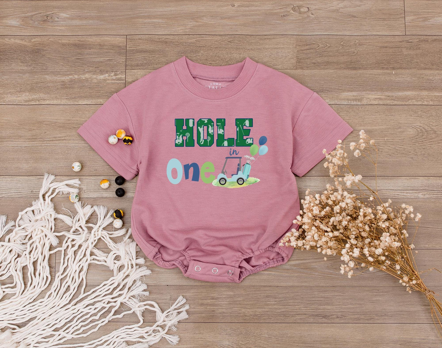 Hole in One 1st Birthday Golf Shirt, Matching Family Outfits, Baby Boy Bodysuit, Custom Toddler Golfing Party Shirts