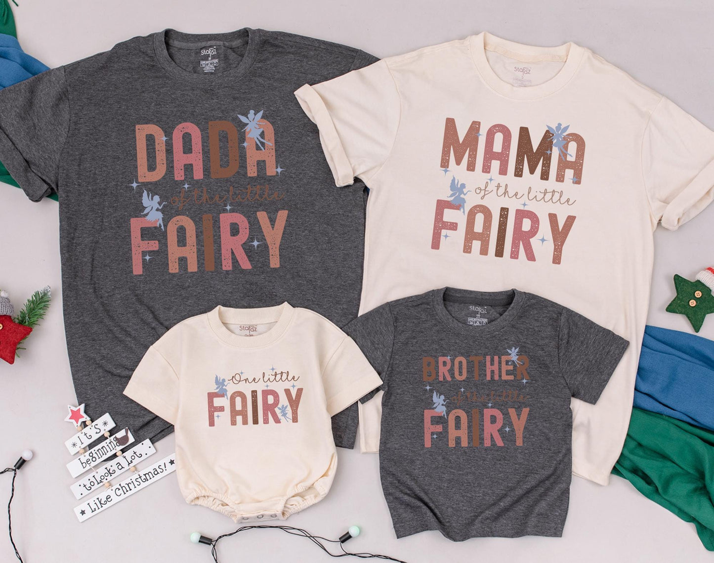 Fairy First Birthday Matching Family Shirts Enchanted Garden Theme Mommy and Me Outfit Magical Fairy Birthday Party Tees