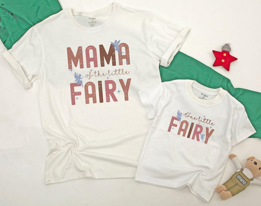 Fairy First Birthday Matching Family Shirts Enchanted Garden Theme Mommy and Me Outfit Magical Fairy Birthday Party Tees