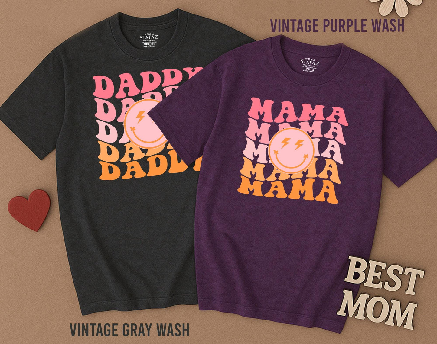 Personalized One Happy Dude Matching Family First Birthday Shirt Retro Distressed Bolt Eyes Design Toddler Baby Boy Girl Celebration Outfit
