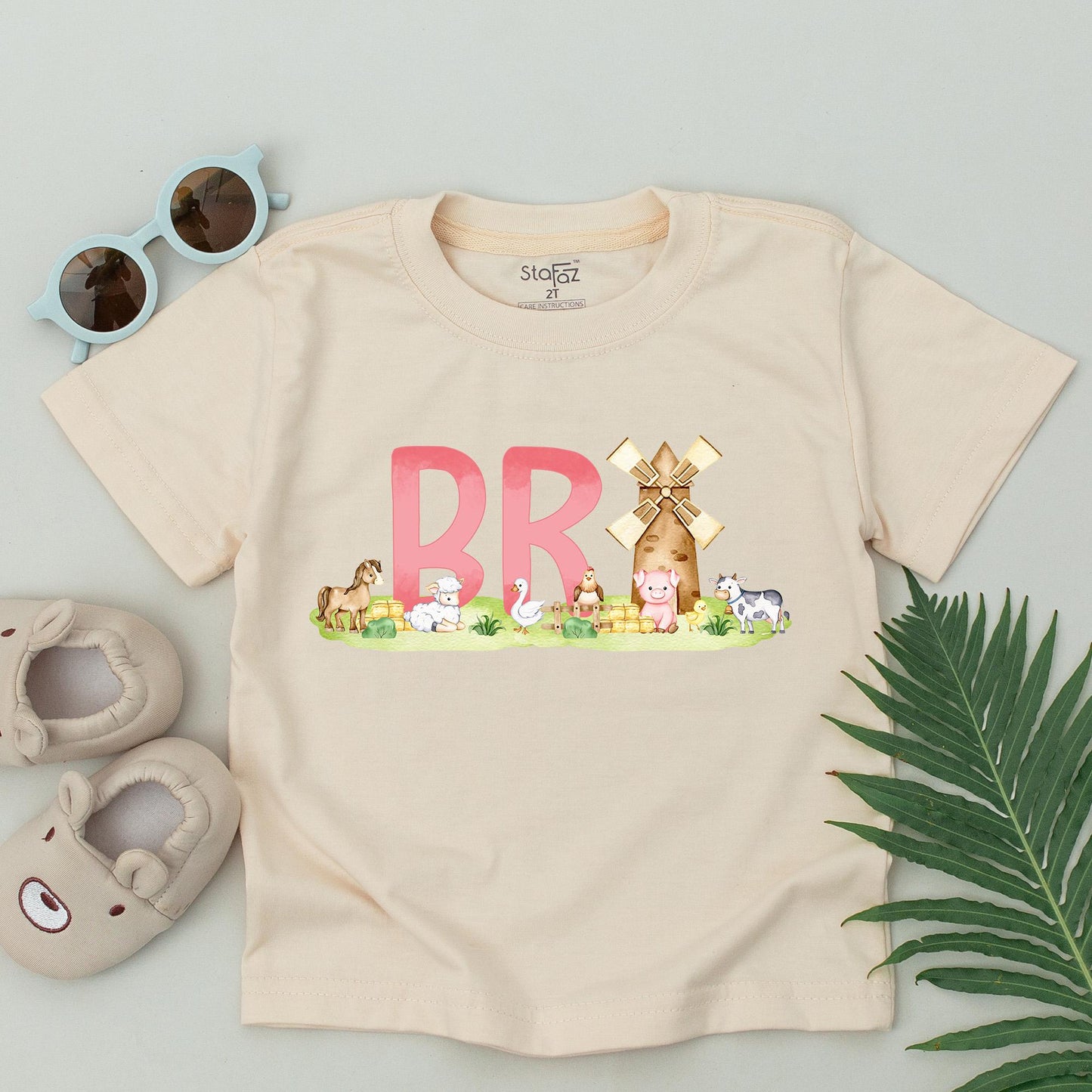 Personalized Farm Birthday Family T-Shirt Boho Barnyard Cow 1st Birthday Matching Outfit Cotton Soft Comfortable Party Gift