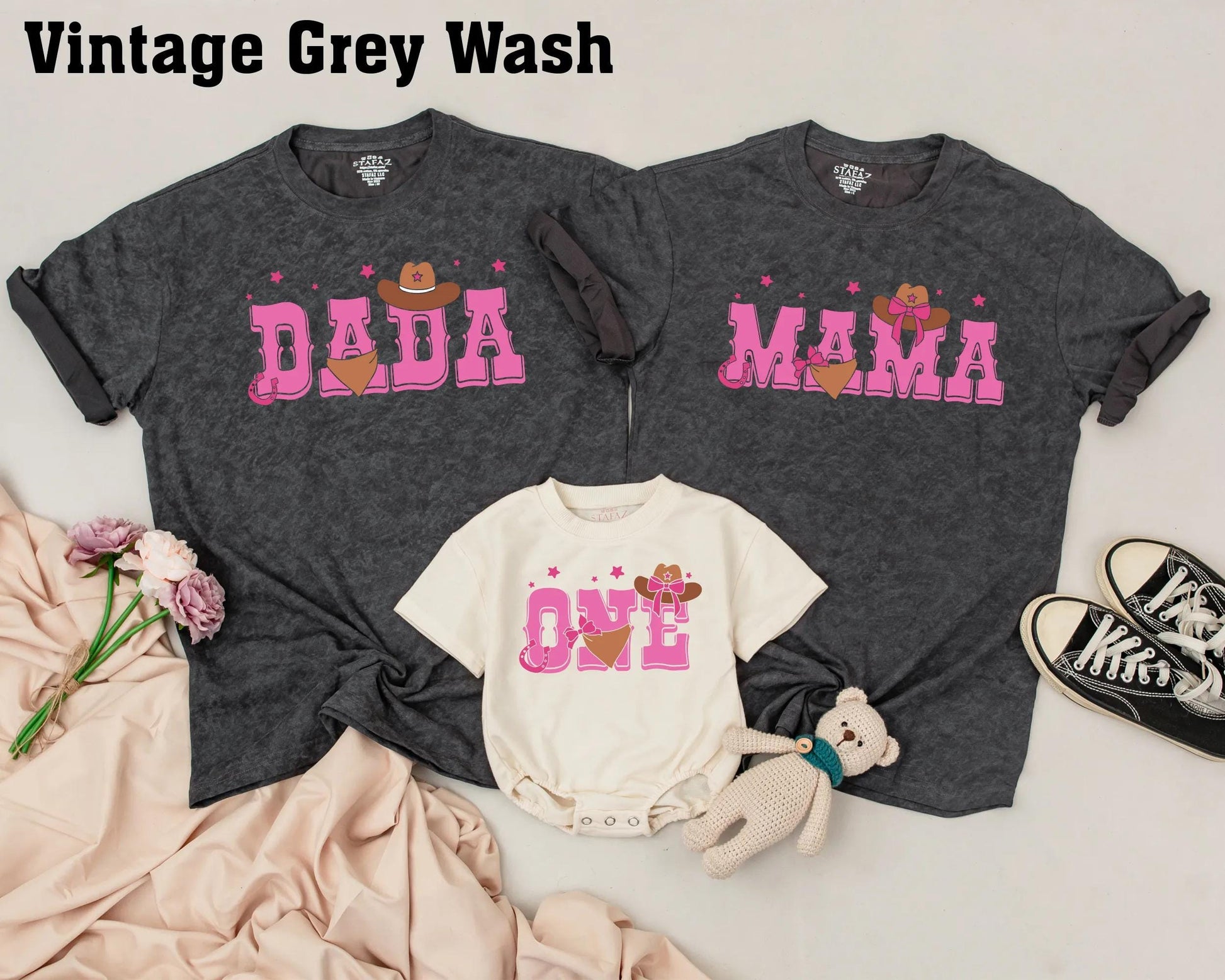 Rodeo Birthday Girl Outfit, Personalized First Birthday Bodysuit, Mommy and Me Matching Shirts, Western Family Celebration, Toddler Gift Tee, Cute Cowgirl Theme 1st