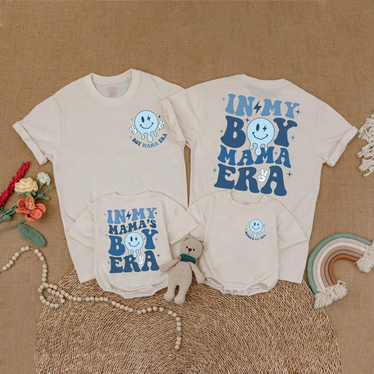 Mama's Boy Era Matching Retro Shirt for Mom & Baby Boy First Mother's Day Gift Outfit