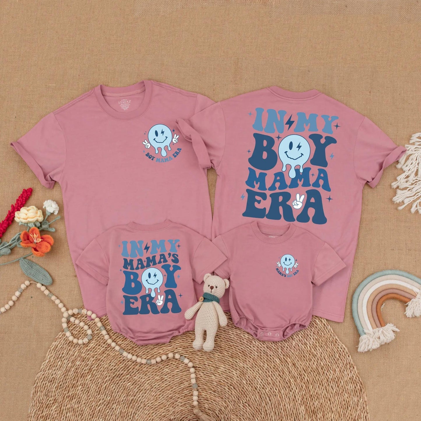 Mama's Boy Era Matching Retro Shirt for Mom & Baby Boy First Mother's Day Gift Outfit