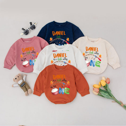 Baby's First Birthday The Big One Fishing Outfit Boy Cute Baby Fisherman 1st Birthday Shirt