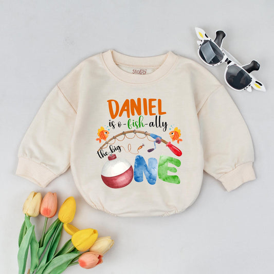 Baby's First Birthday The Big One Fishing Outfit Boy Cute Baby Fisherman 1st Birthday Shirt