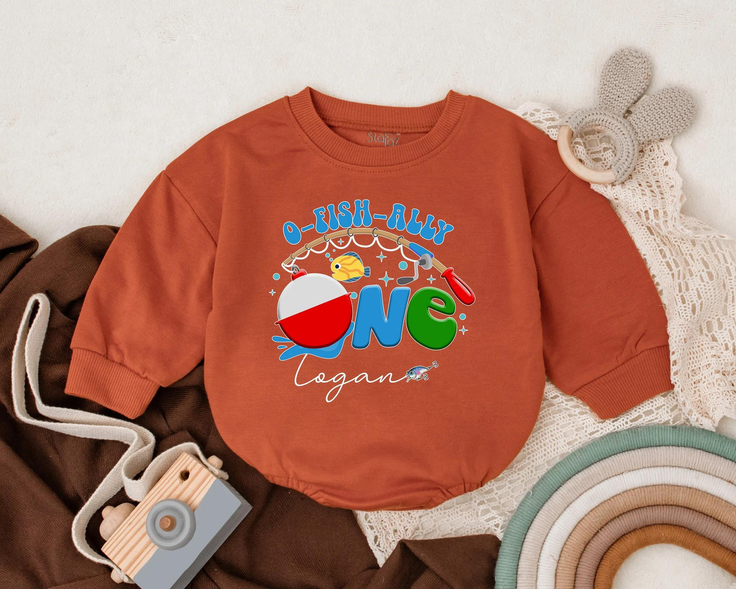 O-Fish-Ally One Fishing Birthday Romper Baby Boy Outfit First Birthday Summer Clothes Personalized
