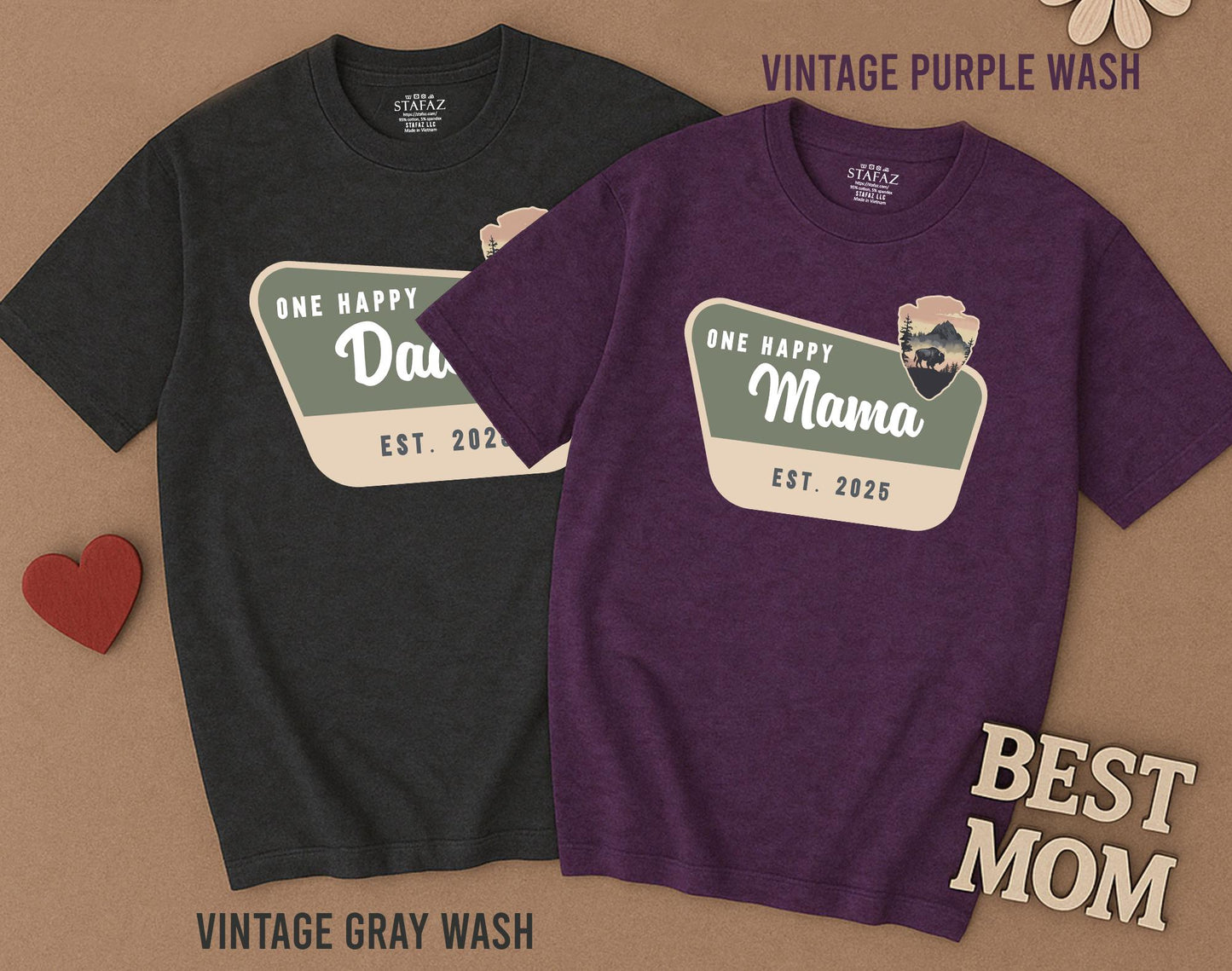 One Happy Camper First Birthday Outfit Matching Family Tees Mommy and Me Vacation Shirts