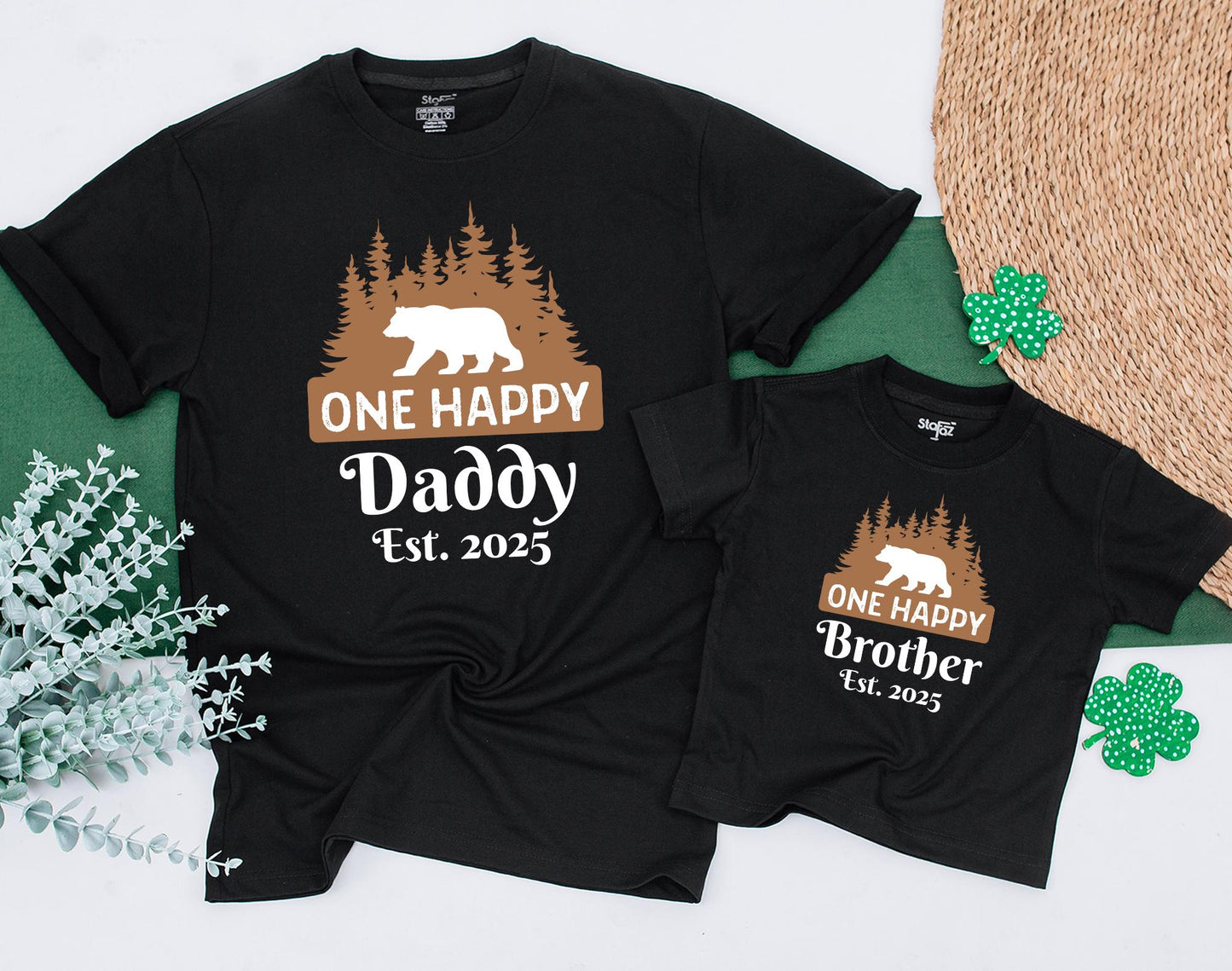 One Happy Camper First Birthday Matching Family Shirts for Baby Boy 1st Bday Outfit and Mommy & Me Tees Comfortable Cotton Celebration