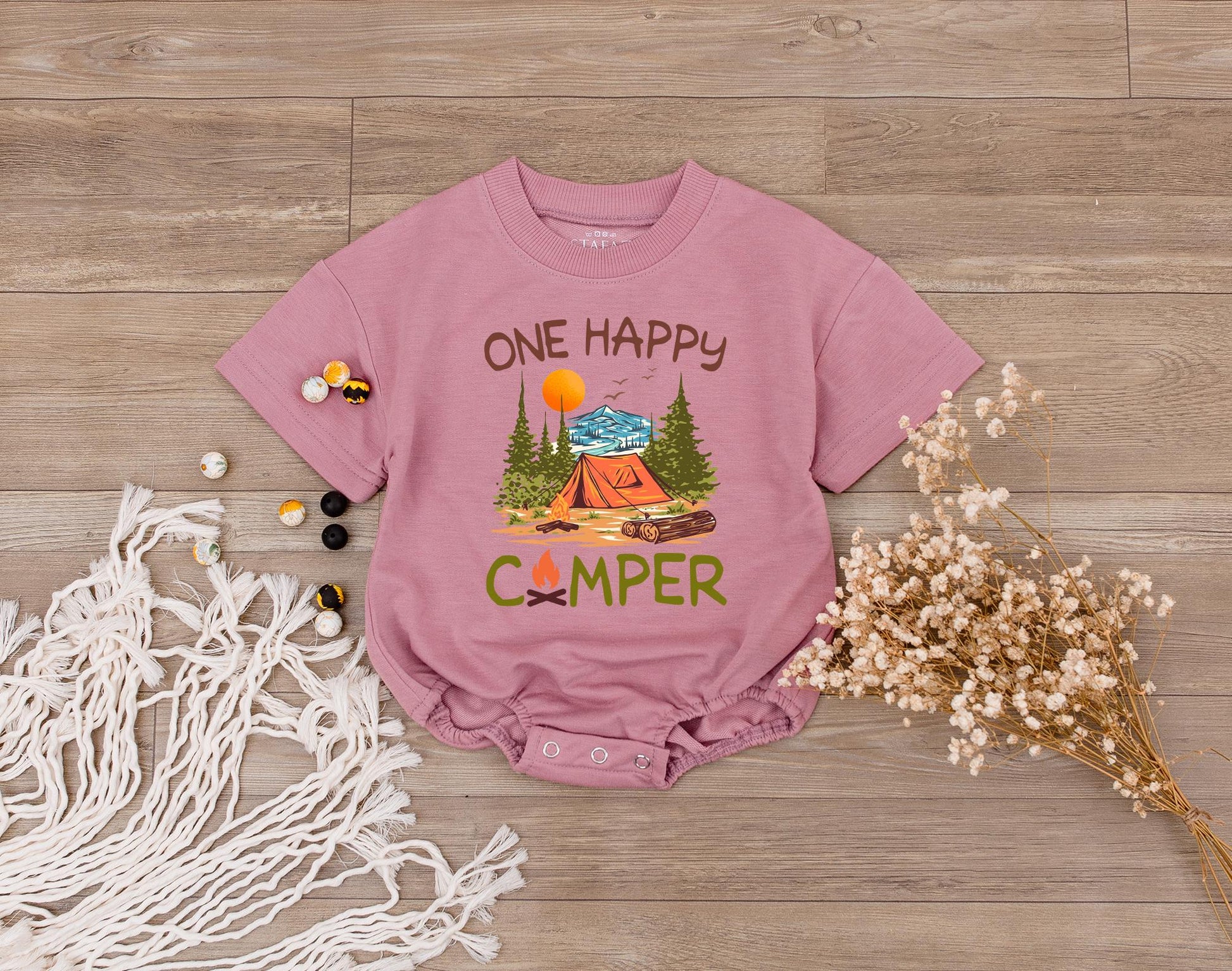 One Happy Camper First Birthday Matching Family Shirts for Boys Camping Party Outfits Fun Celebration Tees for Mom Dad Baby