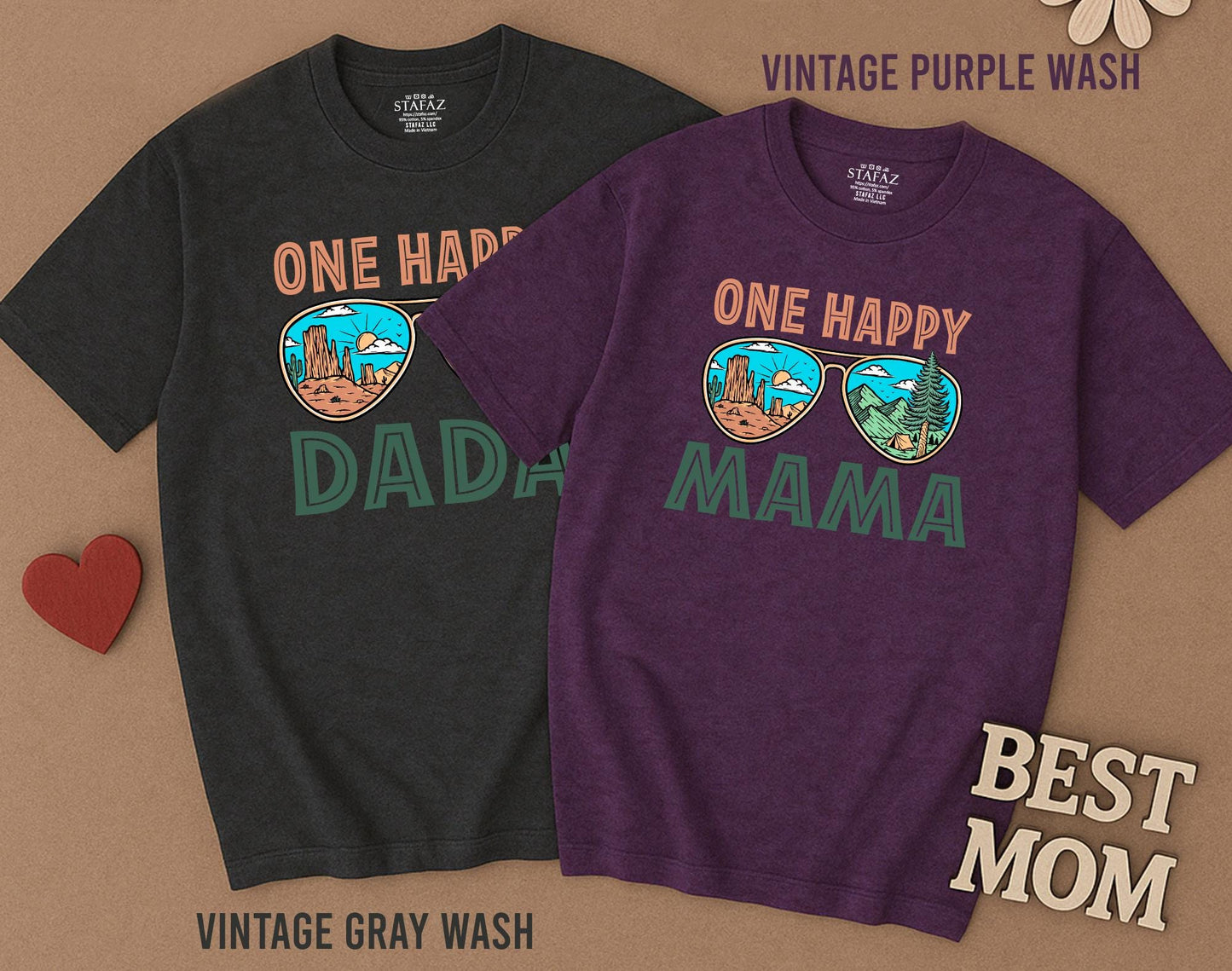 One Happy Camper First Birthday Shirts Family Matching Outfit Set Camping Crew Celebration Clothes for Mom Dad Boy Girl One Year Old Vacation Trip