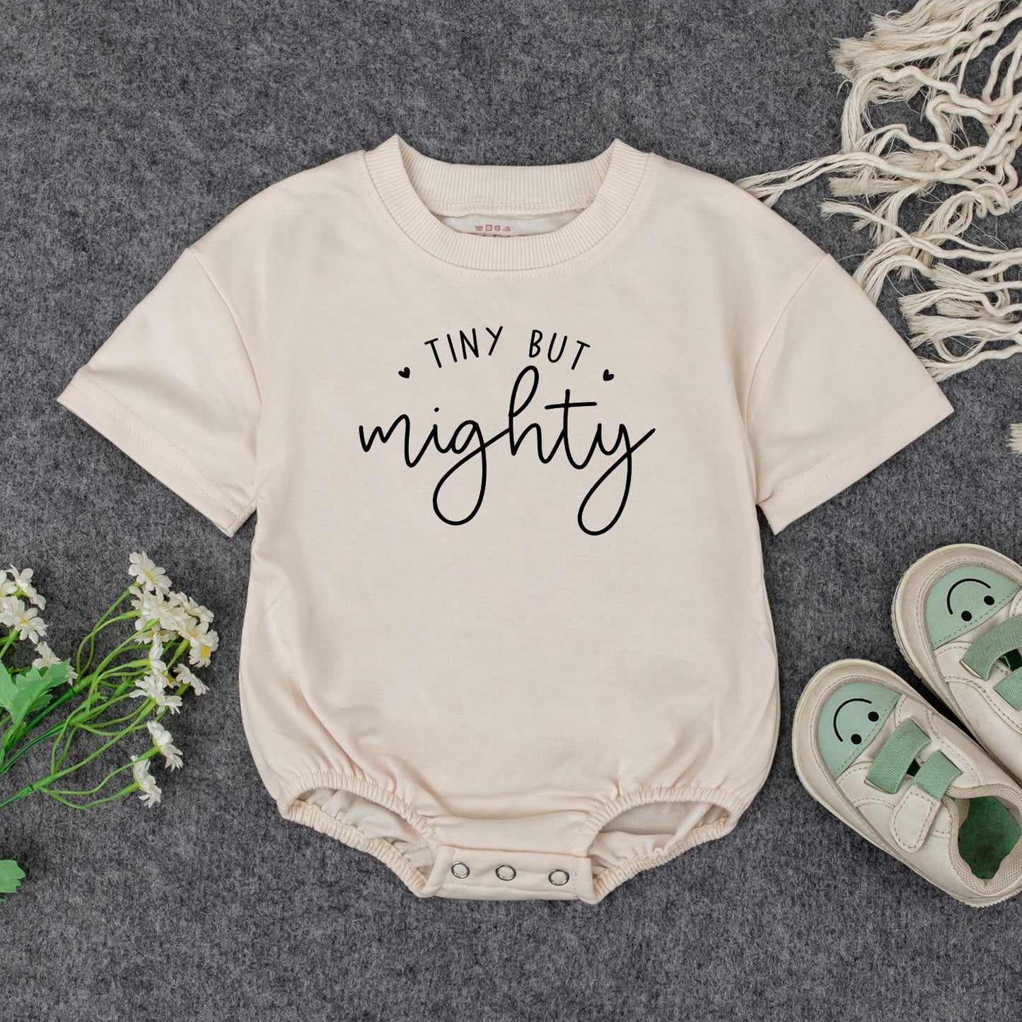 Tiny But Mighty Preemie Outfit, NICU Grad Gift, Baby Bodysuit & Sweatshirt, Modern Infant Clothes, Girl or Boy, Newborn Shower Present 139 chars