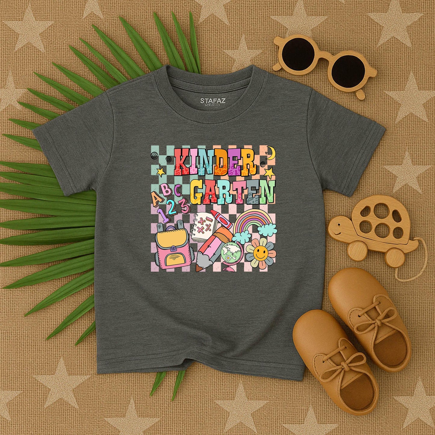 Groovy Back to School T-Shirt for Toddlers & Kids, Cute Retro Kindergarten First Day Outfit Tee, Funny Preschool Graphic Top