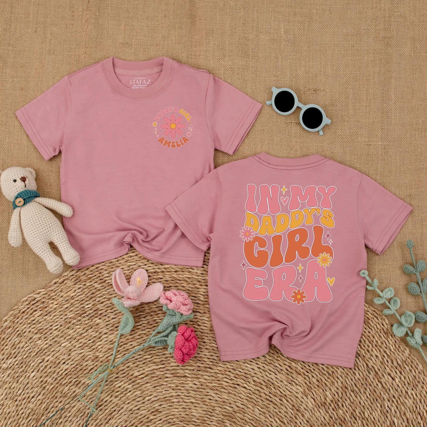 My Daddy's Girl Era Romper Personalized Retro Baby Outfit, Father's Day Gift, Cute Daughter Bodysuit, Daddy and Me Matching Clothes, Short Sleeve Romper