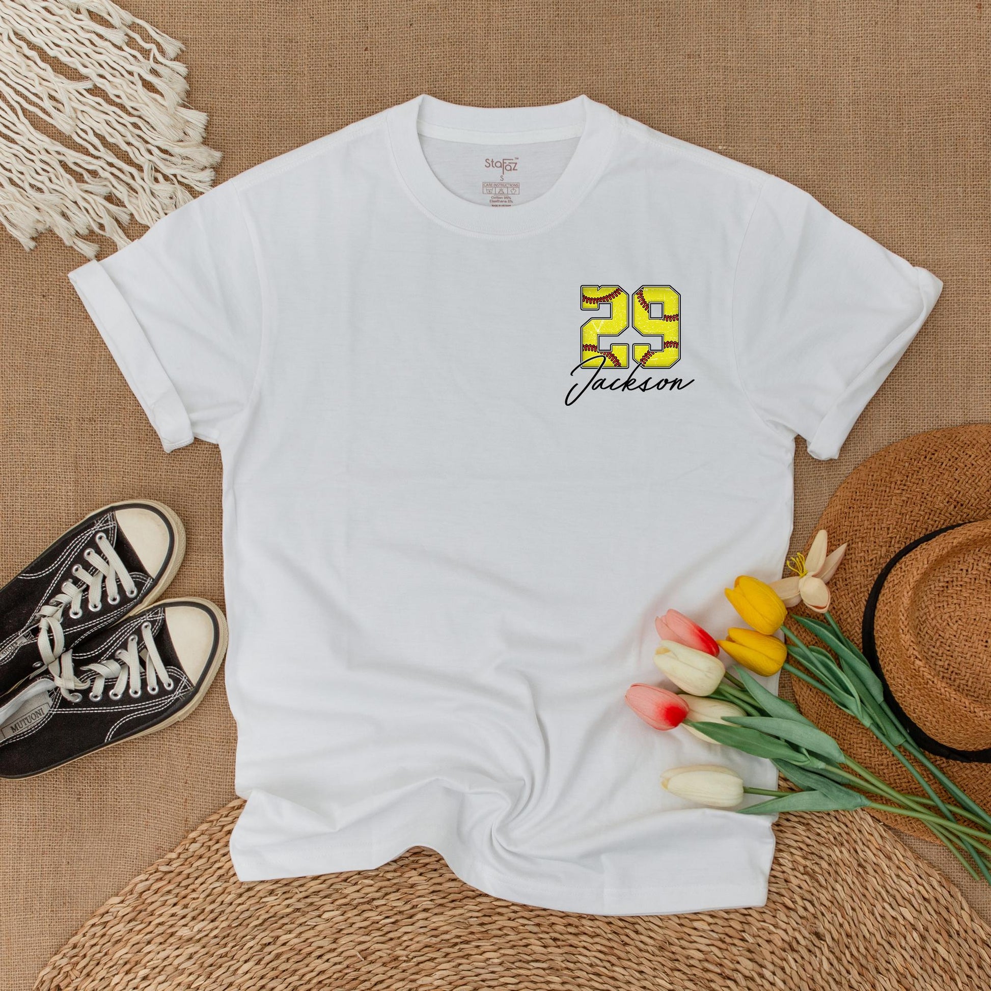 Custom Softball Pocket Tee Game Day Spirit Wear Softball Mom Shirt Personalized Team Design