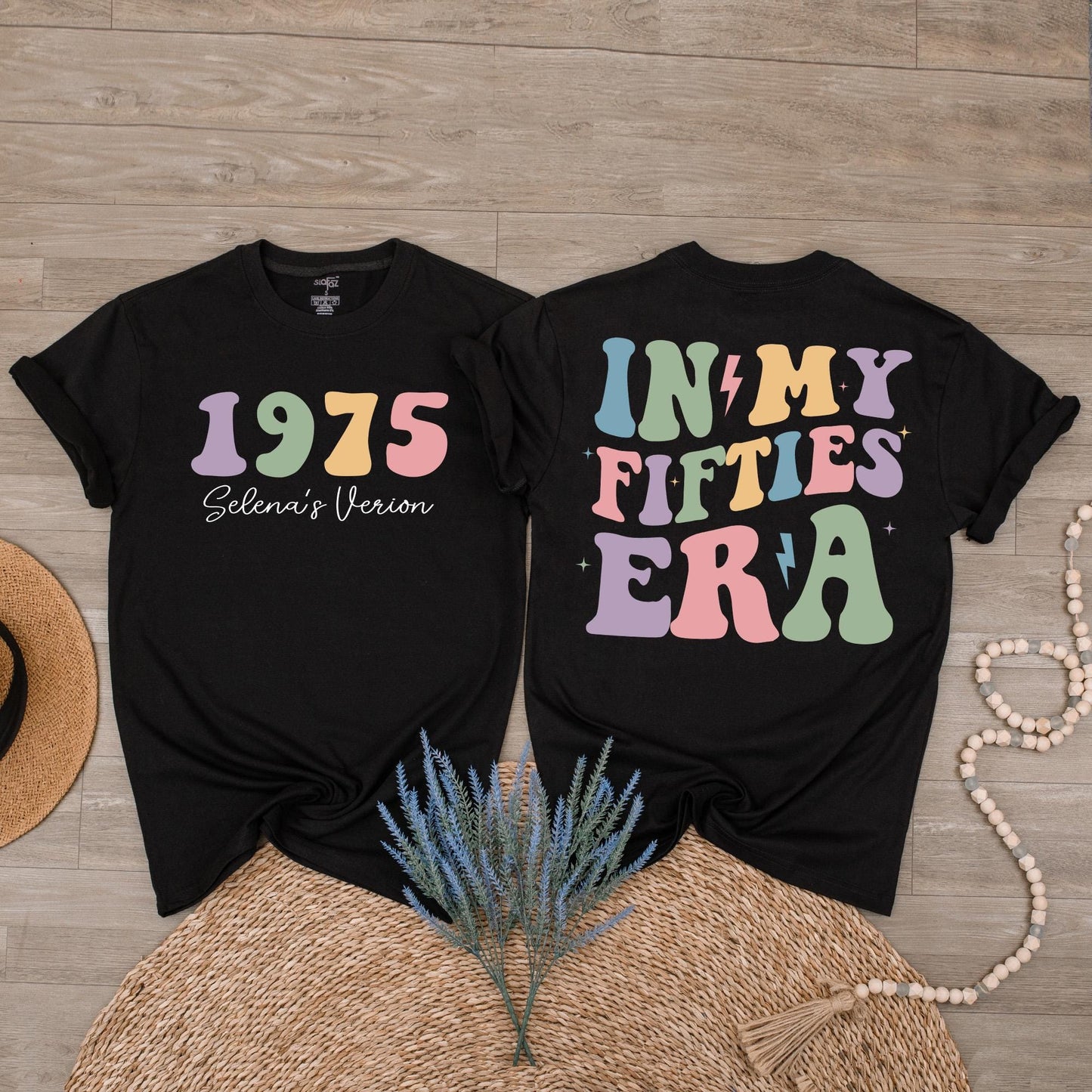 Custom In My Fifties Era 50th Birthday Shirt for Women Turning Fifty, Unique Celebration Tee Gift for a Special Milestone