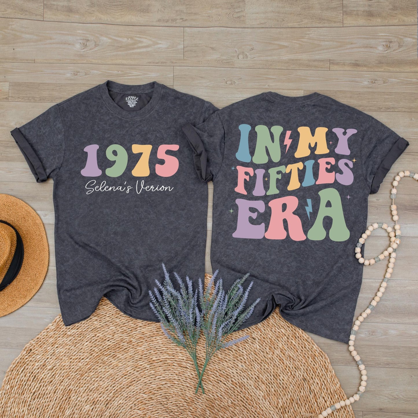 Custom In My Fifties Era 50th Birthday Shirt for Women Turning Fifty, Unique Celebration Tee Gift for a Special Milestone