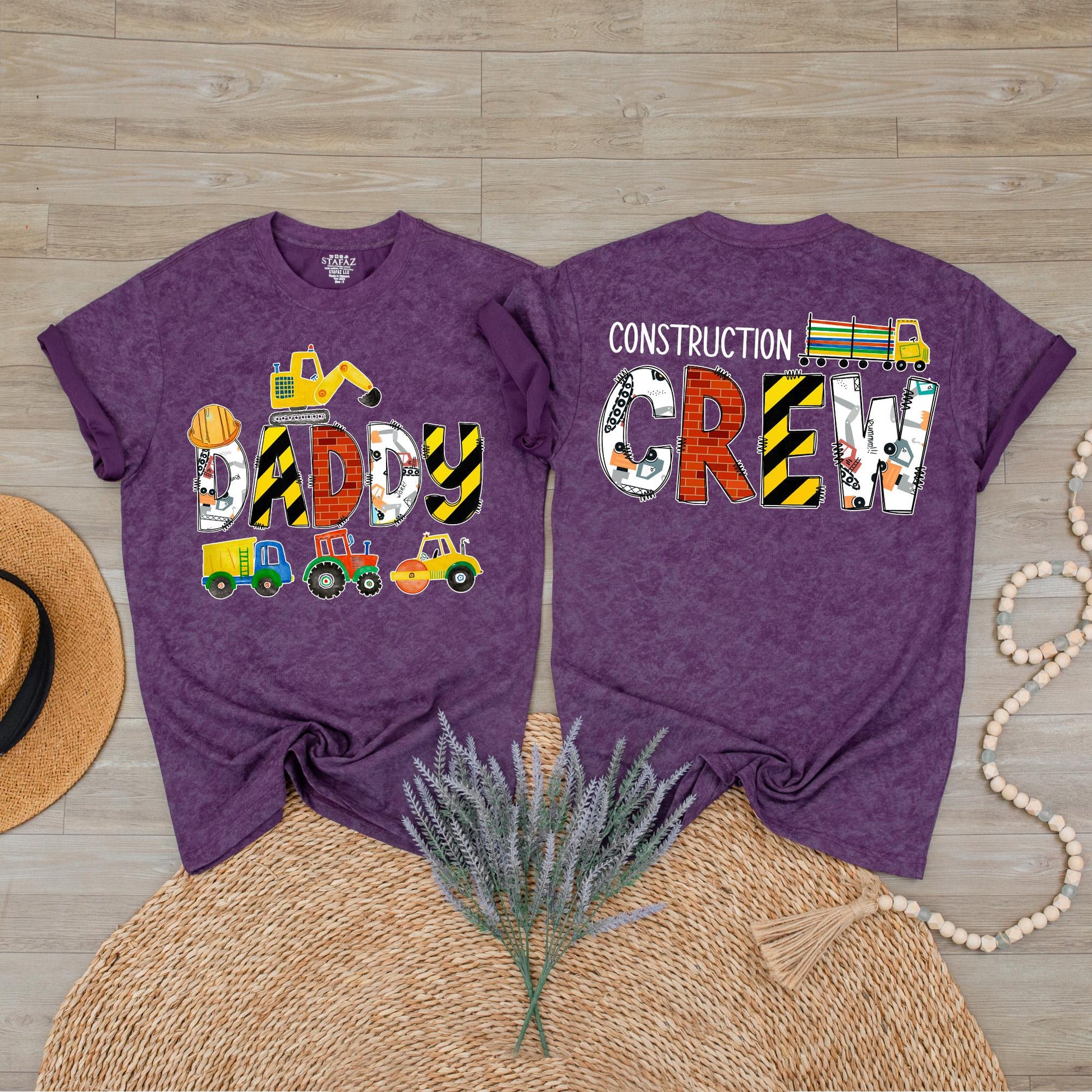 Custom Construction Crew Shirts Digging It Birthday Outfit for Family Matching Truck Lover Baby Mama Dad