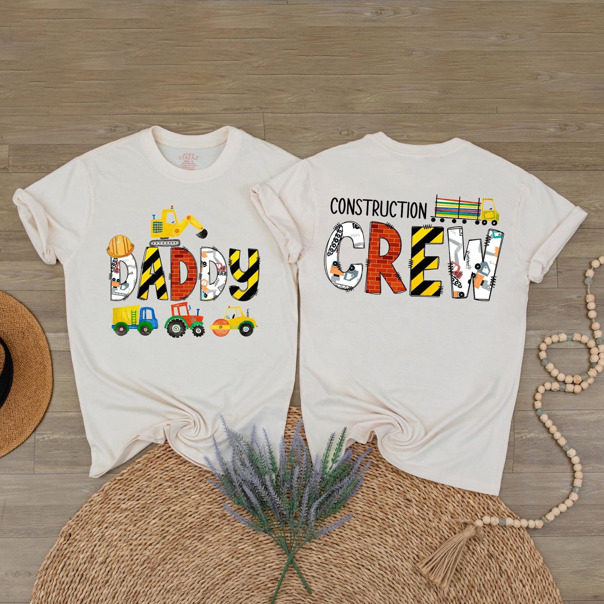 Custom Construction Crew Shirts Digging It Birthday Outfit for Family Matching Truck Lover Baby Mama Dad