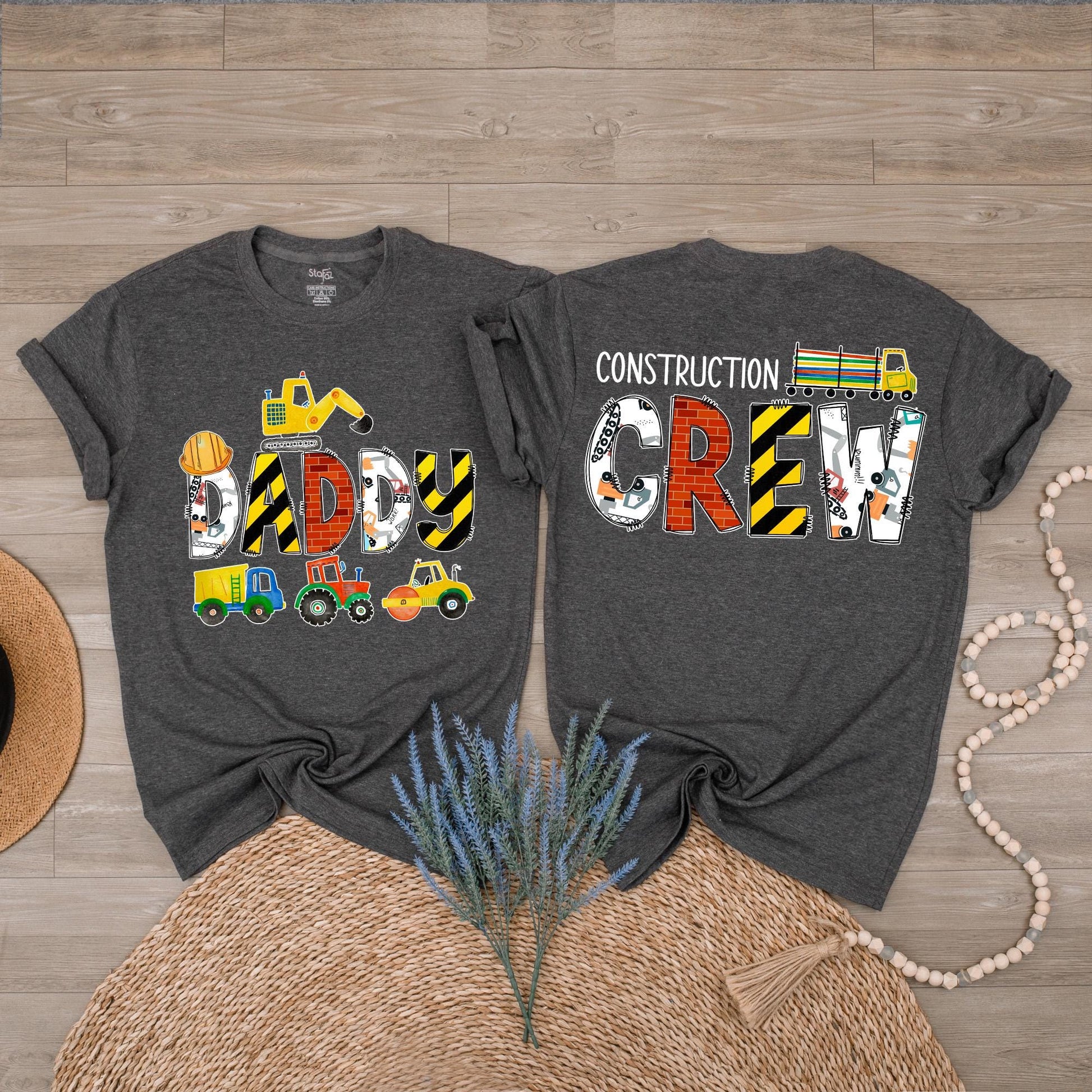 Custom Construction Crew Shirts Digging It Birthday Outfit for Family Matching Truck Lover Baby Mama Dad