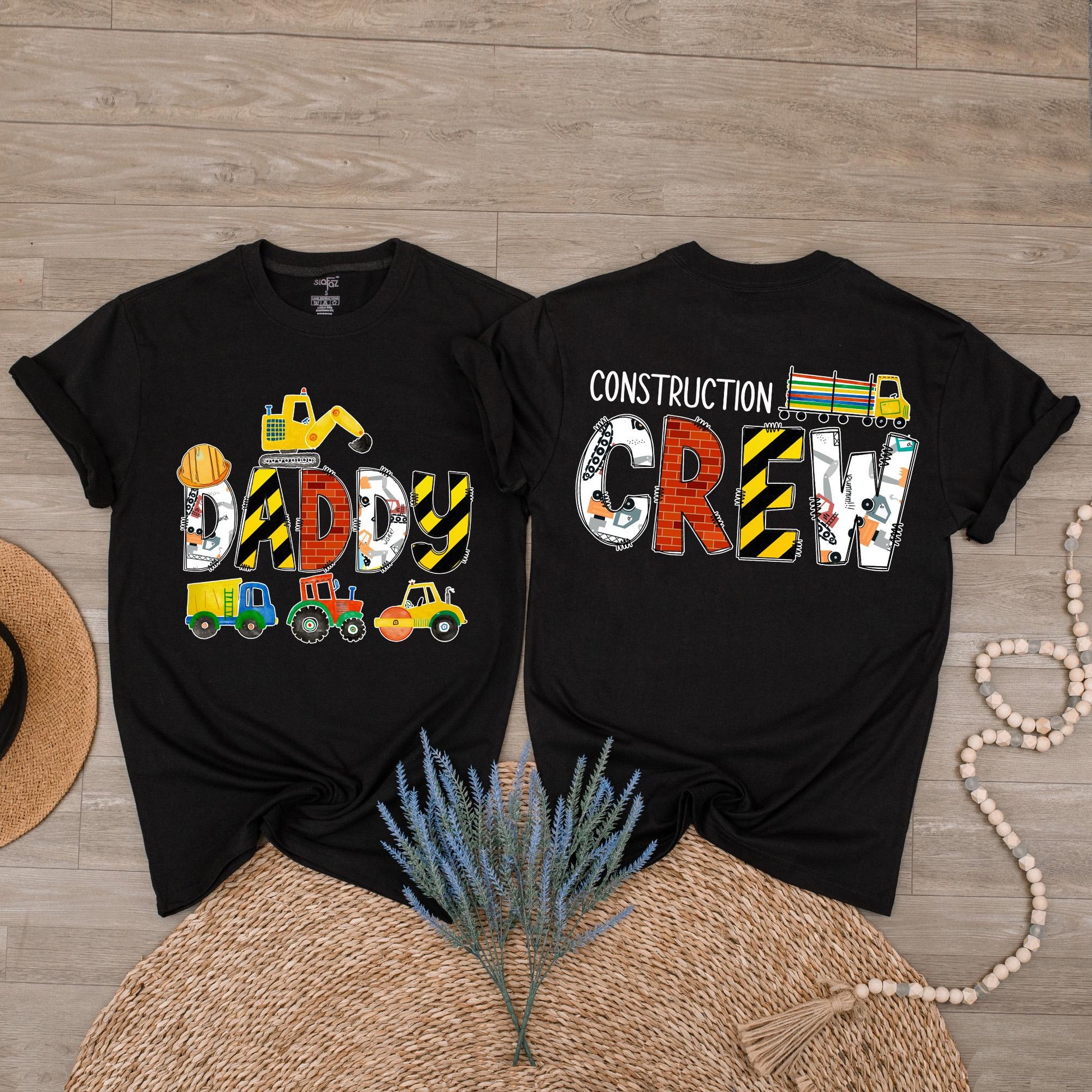 Custom Construction Crew Shirts Digging It Birthday Outfit for Family Matching Truck Lover Baby Mama Dad