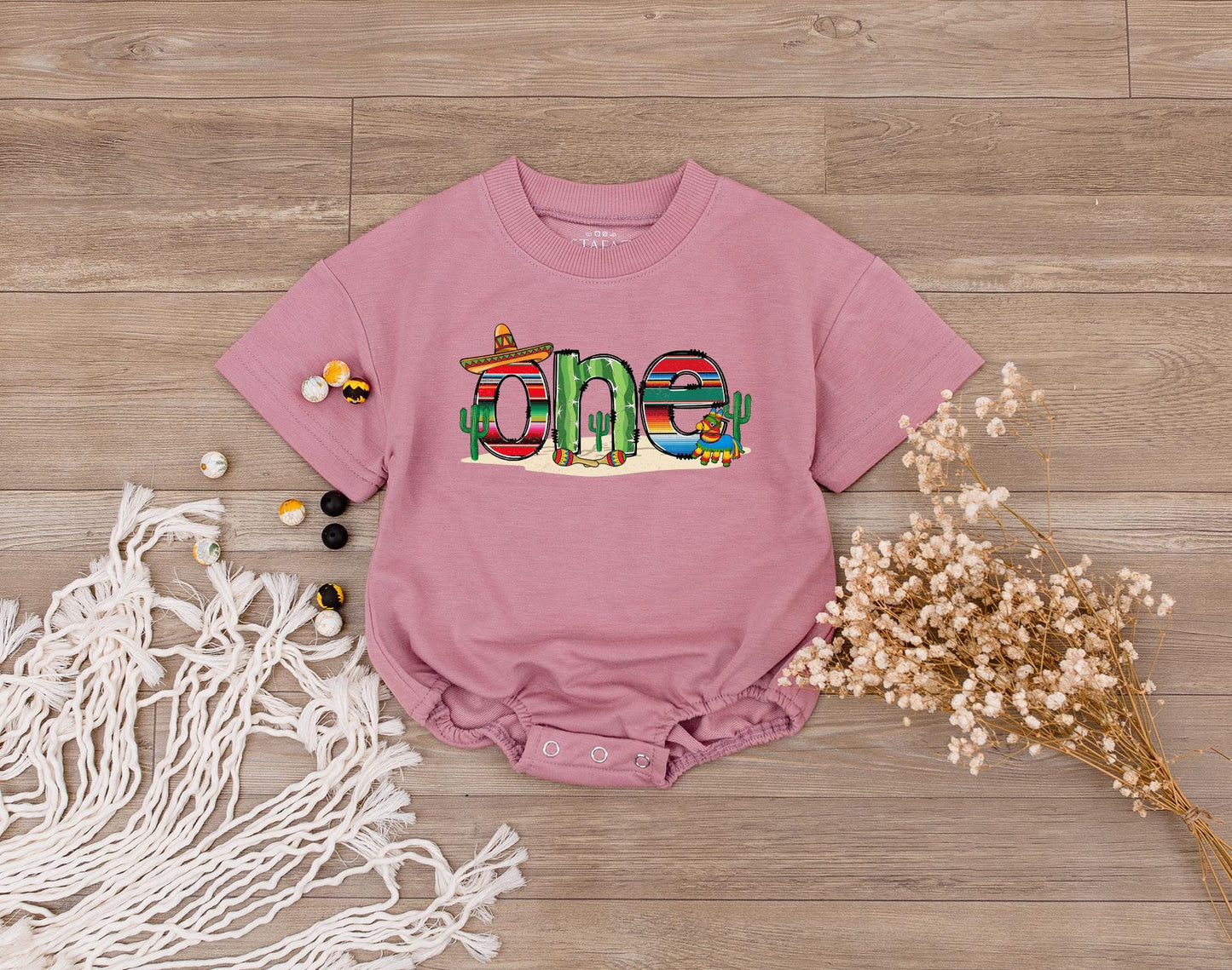 Uno Fiesta Birthday Shirt My First Fiesta Matching Family Outfit Taco Bout One Abuela Baby Bodysuit Mexican
