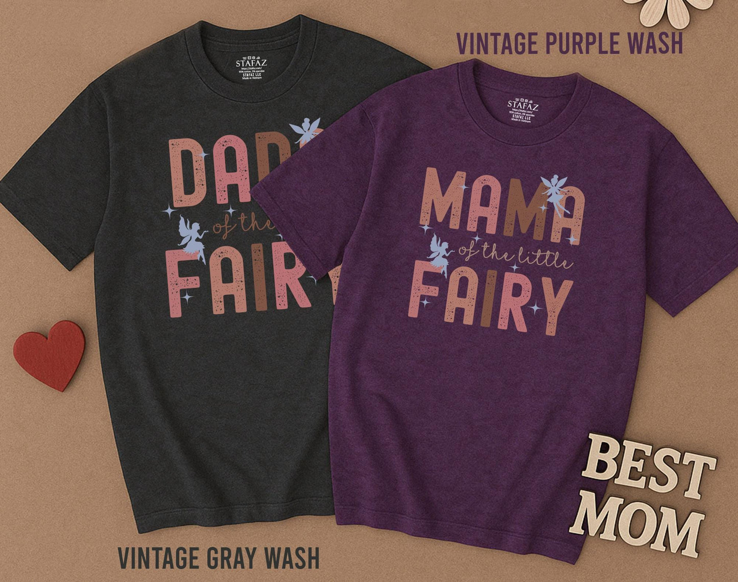 Fairy First Birthday Matching Family Shirts Enchanted Garden Theme Mommy and Me Outfit Magical Fairy Birthday Party Tees