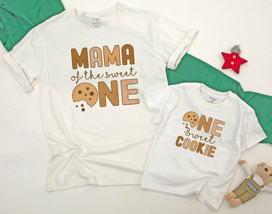 Sweet One 1st Birthday Family Matching Shirts: Cookies & Milk Theme Party Tees for Boy or Girl - First Birthday Outfit!