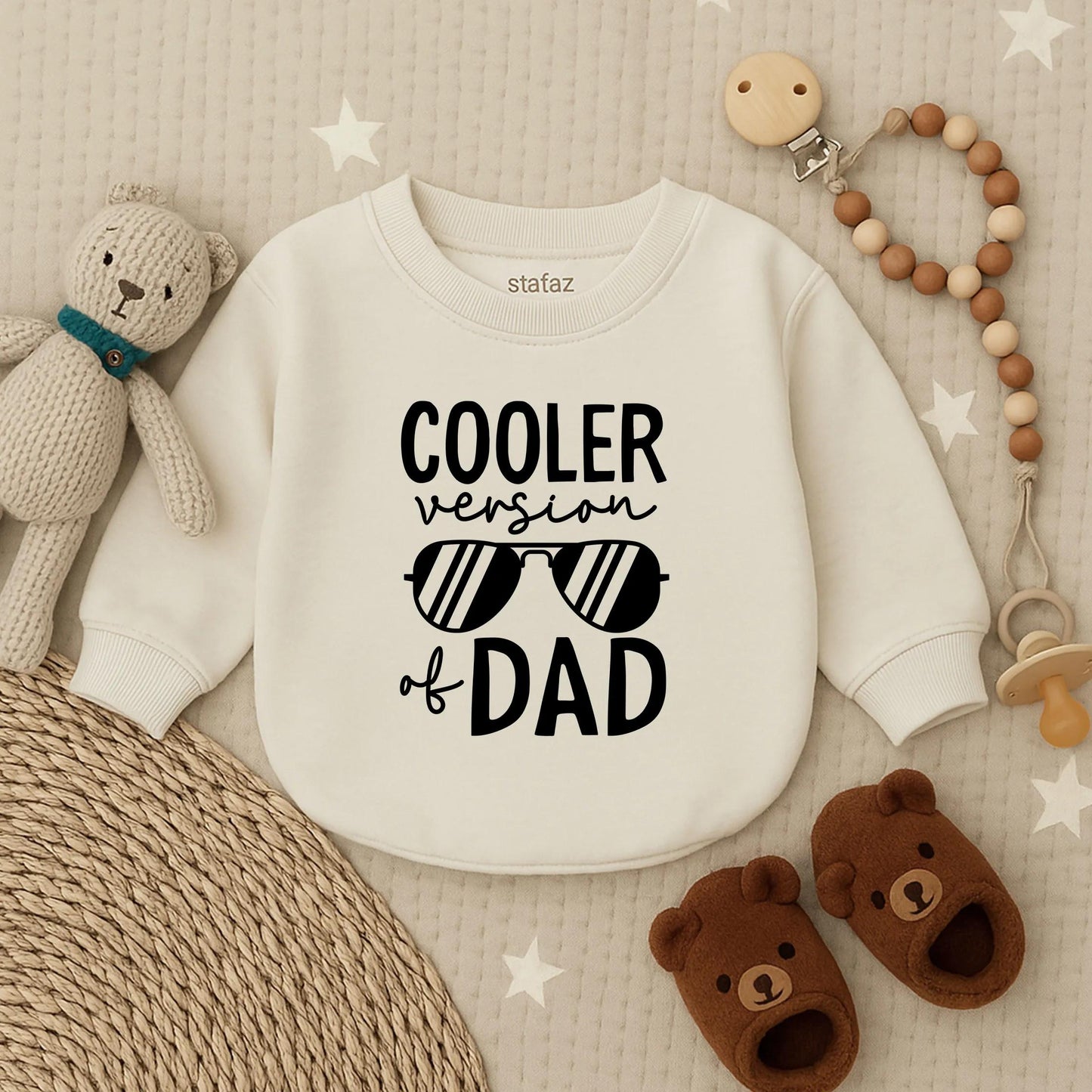 Cooler Dad Bubble Romper Cute Baby Boy Bodysuit First Father's Day Gift Funny Kid Outfit Soft Infant Clothes