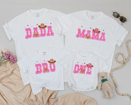 Rodeo Birthday Girl Outfit, Personalized First Birthday Bodysuit, Mommy and Me Matching Shirts, Western Family Celebration, Toddler Gift Tee, Cute Cowgirl Theme 1st
