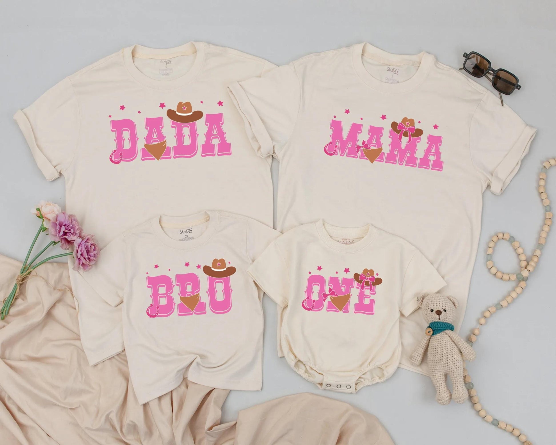 Rodeo Birthday Girl Outfit, Personalized First Birthday Bodysuit, Mommy and Me Matching Shirts, Western Family Celebration, Toddler Gift Tee, Cute Cowgirl Theme 1st