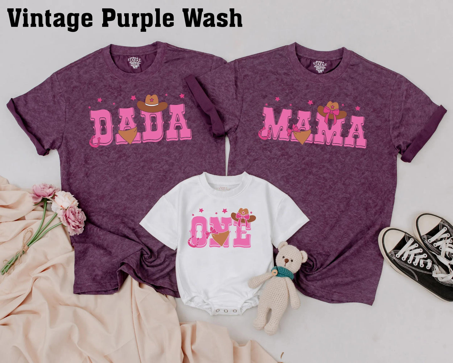 Rodeo Birthday Girl Outfit, Personalized First Birthday Bodysuit, Mommy and Me Matching Shirts, Western Family Celebration, Toddler Gift Tee, Cute Cowgirl Theme 1st