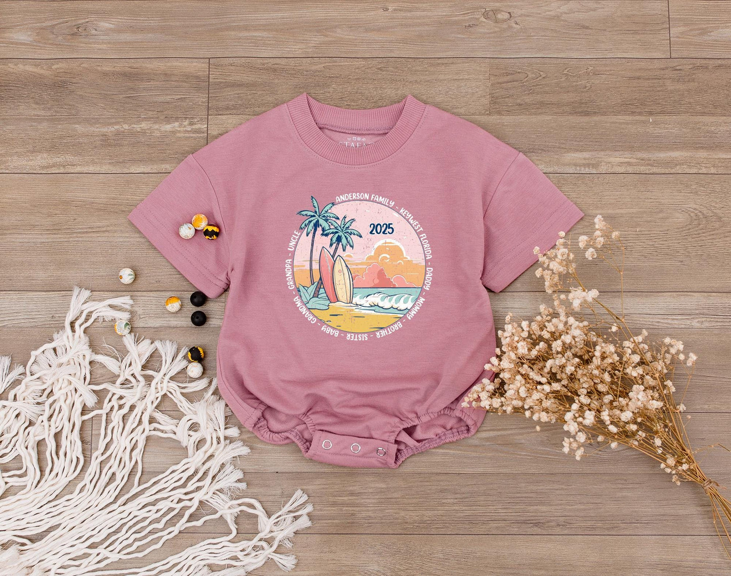 Personalized Matching Family Vacation Shirts for Beach Trip Summer Outfits Soft Cotton Baby Bodysuit Toddler Kid Beach Memories
