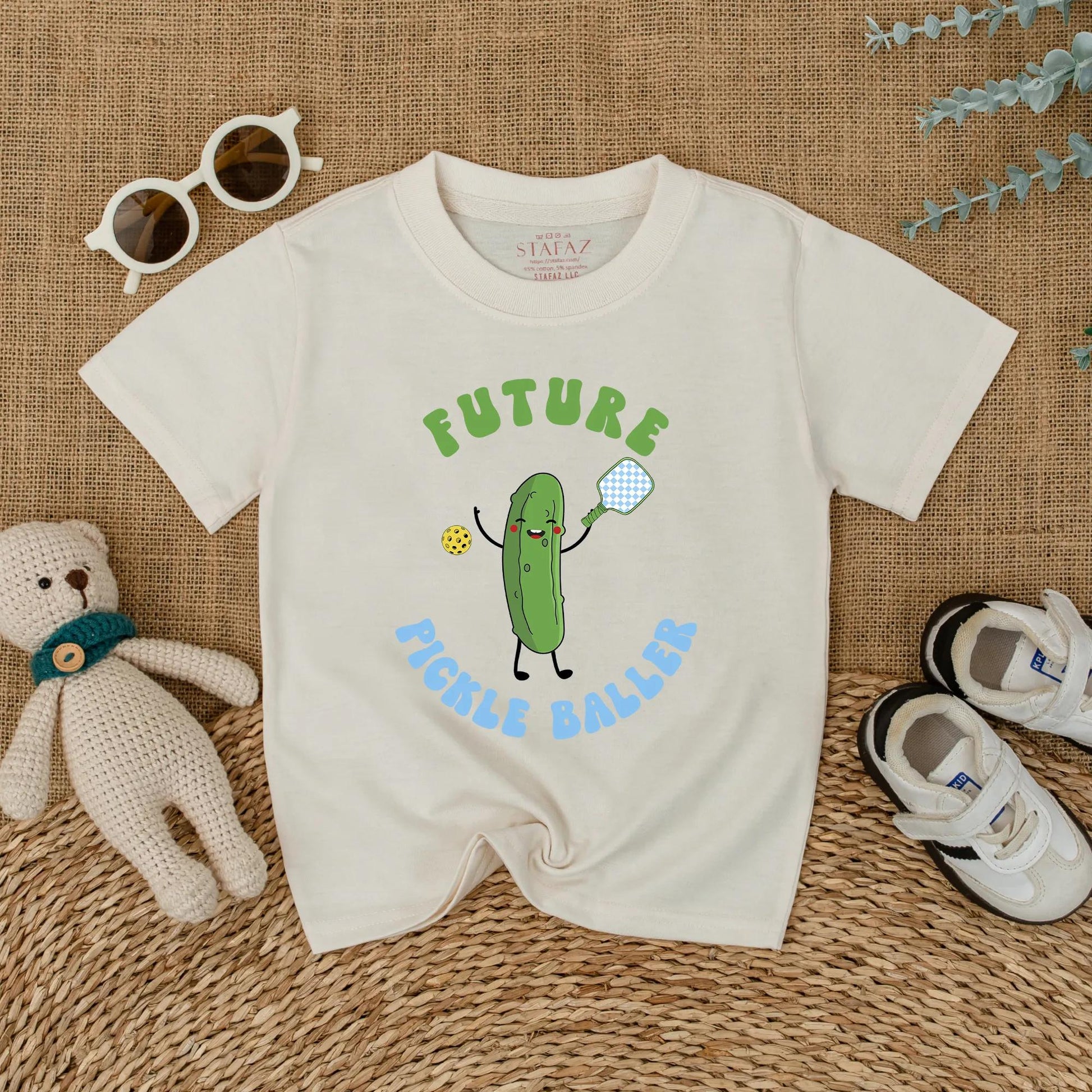 Future Pickleballer Baby Romper Fun Infant Bodysuit Pickle Lover Gift for Game Day