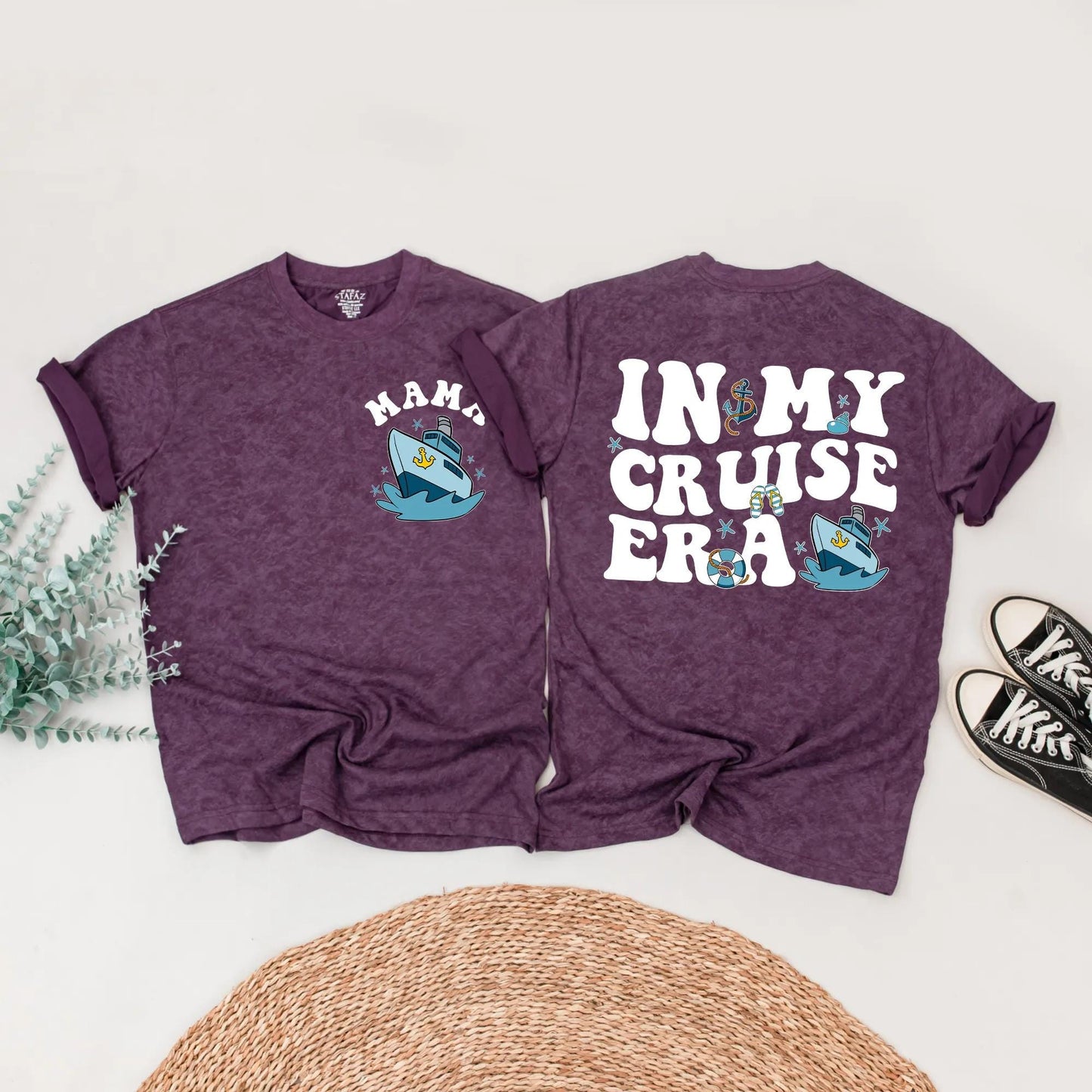 In My Cruise Era Family Shirts Matching Summer Vacation Outfits Custom Cruise Trip Tees for Baby Kids and Parents