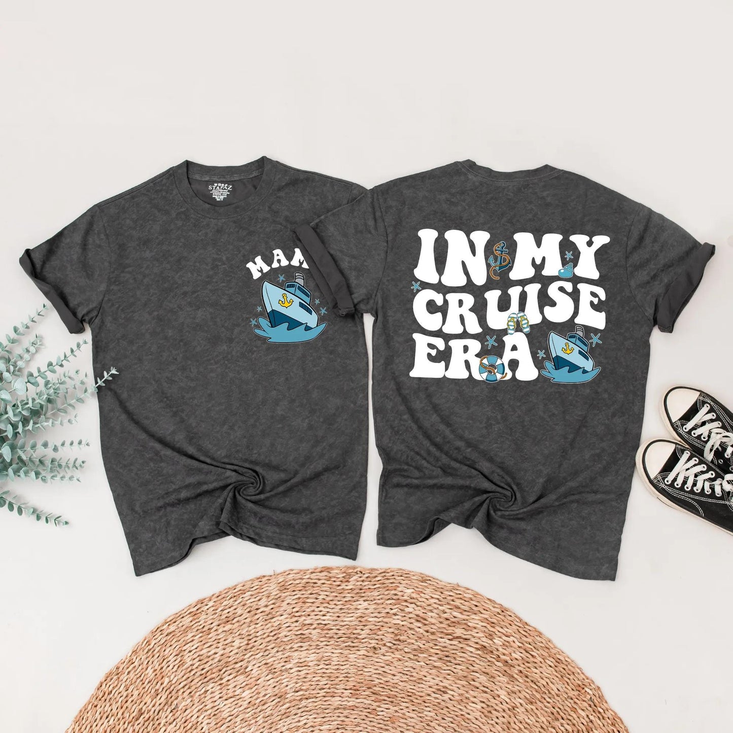 In My Cruise Era Family Shirts Matching Summer Vacation Outfits Custom Cruise Trip Tees for Baby Kids and Parents
