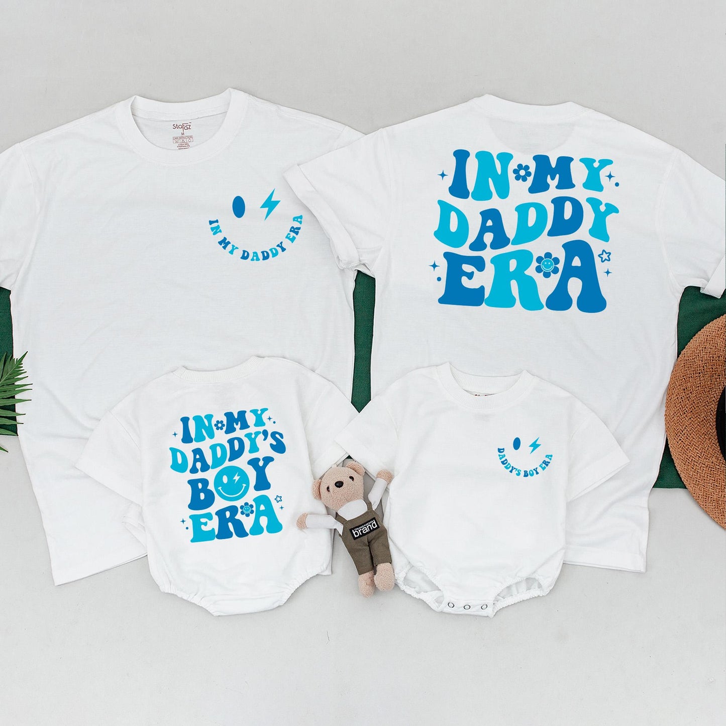 In My Daddy's Boy Era Matching Outfit for Newborn Boys Custom New Dad Gift Baby Shower First Father's Day Shirt