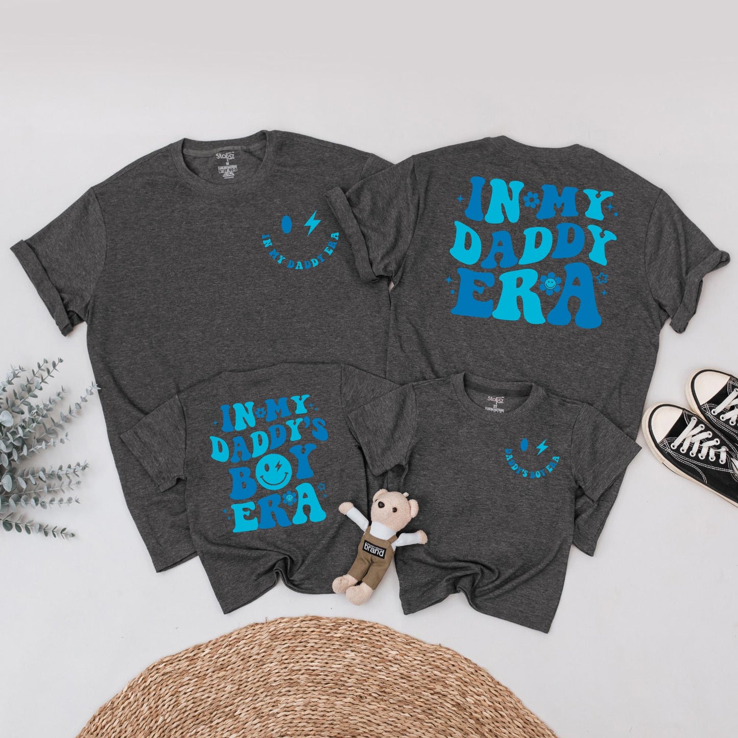 In My Daddy's Boy Era Matching Outfit for Newborn Boys Custom New Dad Gift Baby Shower First Father's Day Shirt