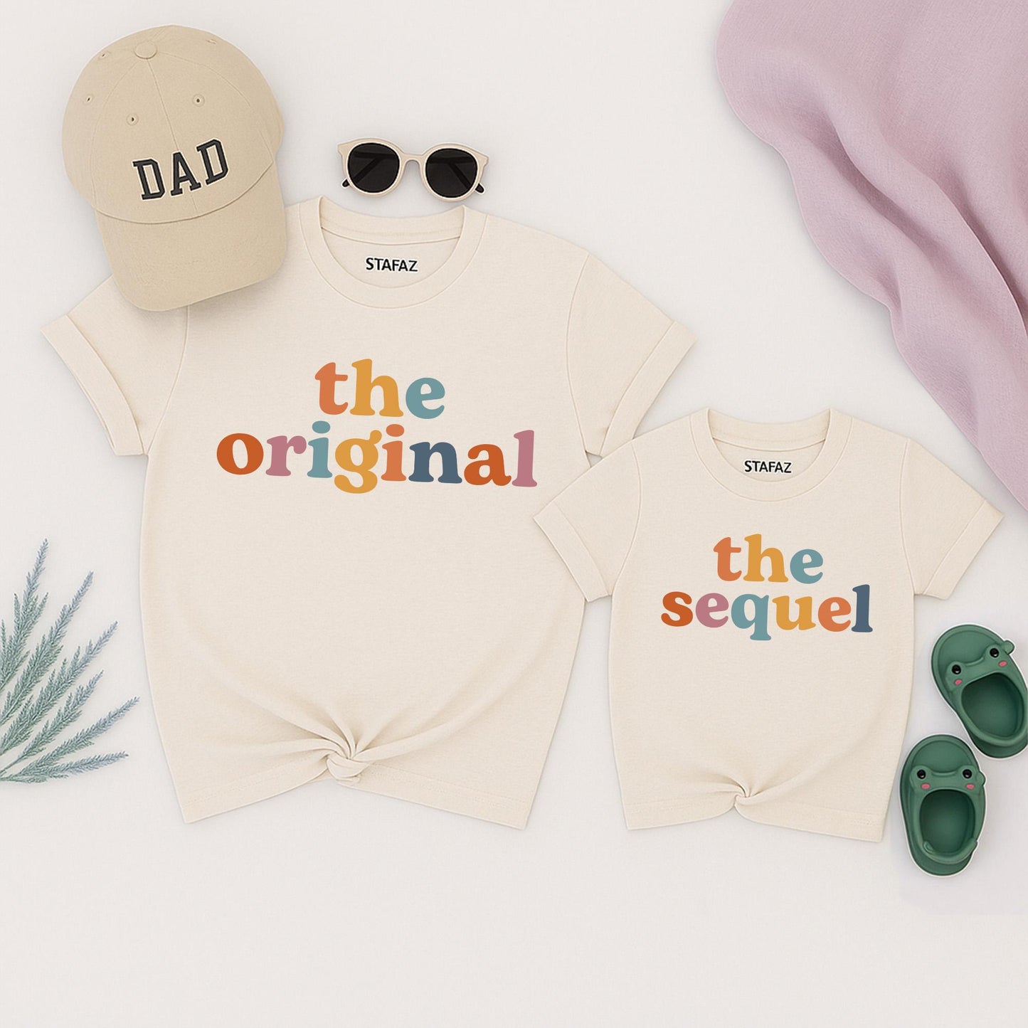 The Original The Sequel Plot Twist The Finale Matching Family Shirts New Baby Tee for Siblings, Parents & Kids Cotton Tees