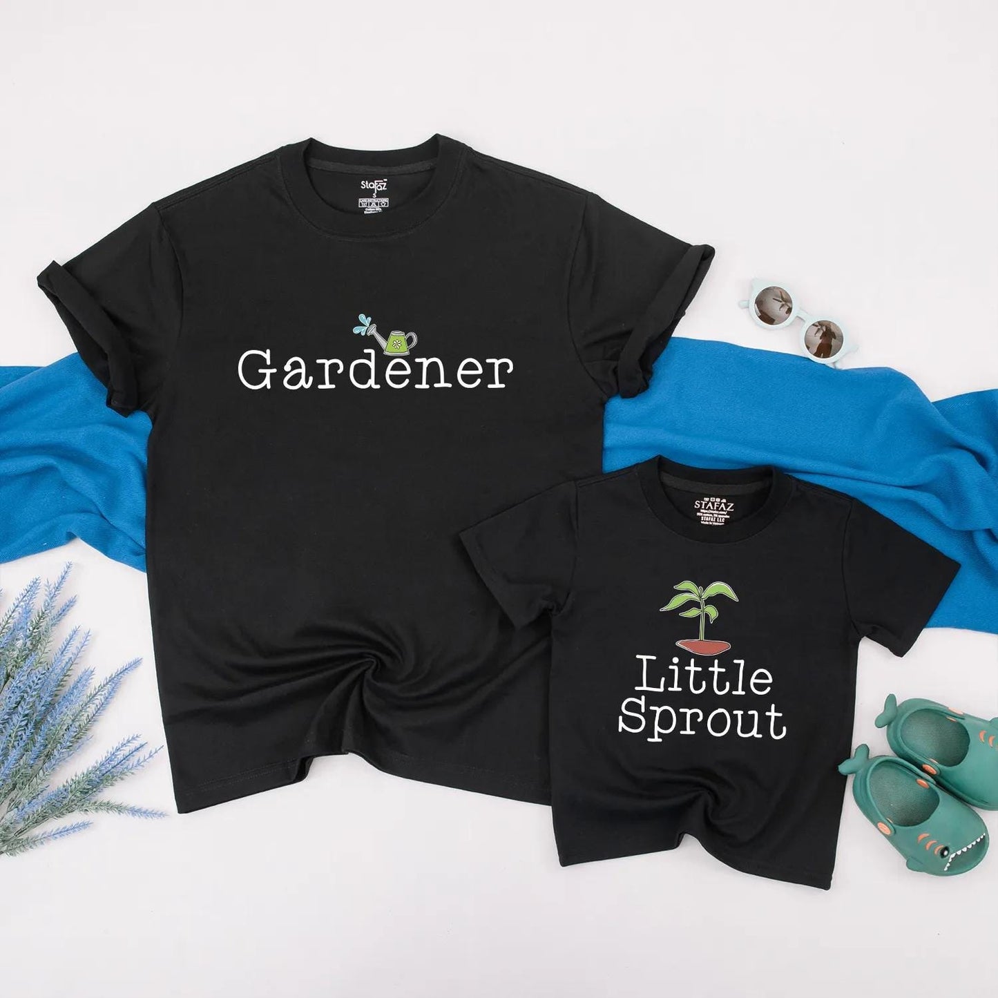 Gardener and Little Sprout Matching Shirts Cute Mommy and Me Gardening Outfits Ideal Baby Shower or First Mother’s Day Gift