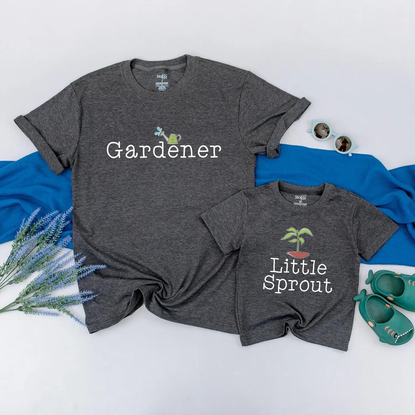Gardener and Little Sprout Matching Shirts Cute Mommy and Me Gardening Outfits Ideal Baby Shower or First Mother’s Day Gift