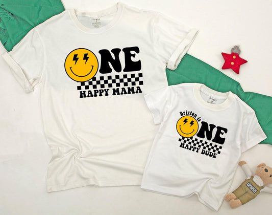 Matching Family Ocean Shirts for Shark 1st Birthday! Oneder the Sea Outfit, Baby Boy Romper, Retro Boho, Happy Face