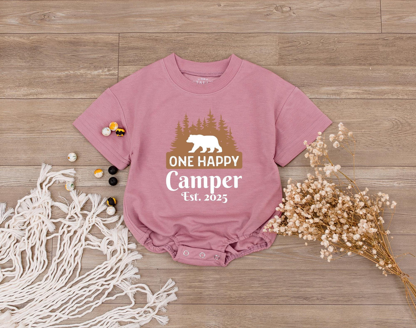 One Happy Camper First Birthday Matching Family Shirts for Baby Boy 1st Bday Outfit and Mommy & Me Tees Comfortable Cotton Celebration