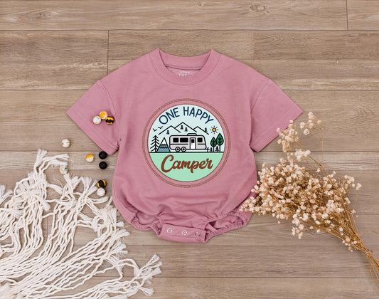 One Happy Camper Family Shirt 1st Birthday Outfit Camping First Birthday Celebration One Year Old Adventure