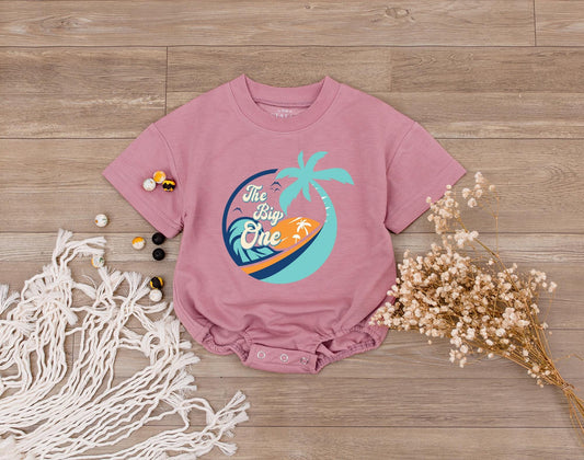 Surf Family Birthday Shirts The Big One Romper First Trip Toddler Boy Coming Home Outfit Summer Surfboard Baby Gift 1st Birthday