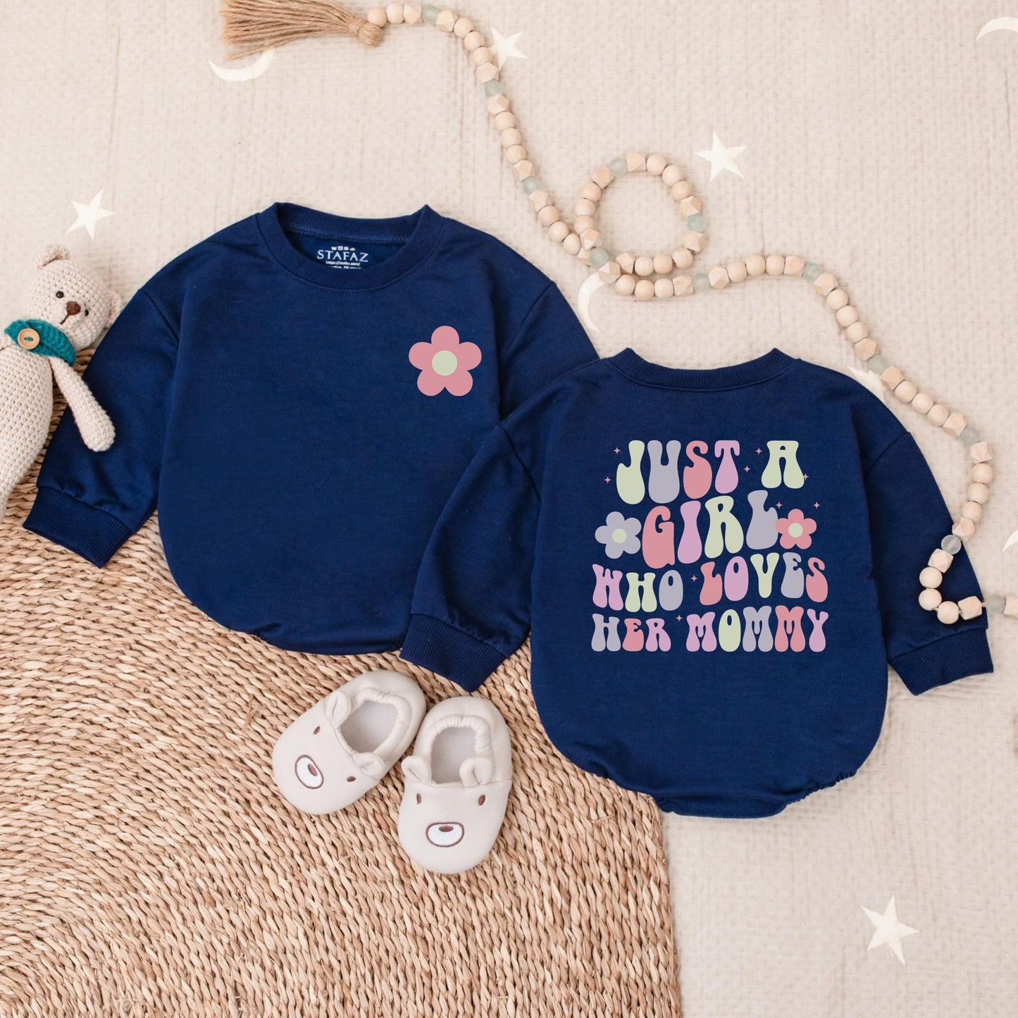 Mama's Girl Romper Cute Baby Girl Outfit Soft Cotton Birthday Gift for Baby Girl Mama's Love Coming Home Outfit